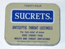 Vintage 1960s SUCRETS Advertising Tin QUINTON Co. Antiseptic Throat Lozenges picture