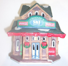 Vtg 1996 Coca Cola Christmas Village Town Square Collection Chandlers Ski Resort picture