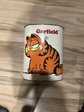 Garfield 1978 Cheinco Metal Character Garbage Trash Can 13” Tall Vintage picture