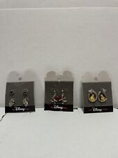 Vintage Disney Store Costume Earrings New Lot Of 3 Sets See Pics picture