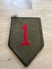 Original Post-WWII US Army 1st Infantry Division Patch.  Lot 550 picture