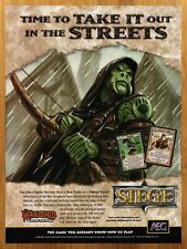 2002 Warlord Saga of the Storm Siege Card Game Print Ad/Poster CCG TCG Promo Art picture