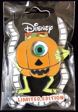 Mike Wazowski Dressed As Pumpkin Hinged DSSH MONSTERS INC Disney Trading Pin  picture