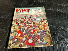 OCTOBER 23 1948  SATURDAY EVENING POST - magazine - FOOTBALL - REFEREE picture