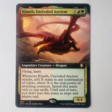 Magic The Gathering Mtg Klauth, Unrivaled Ancient Borderless Forgotten Realms picture