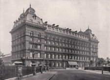 The Grosvenor Hotel - with part of Victoria station on the Left. London 1896 picture