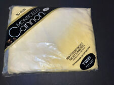 NOS Vintage Cannon Monticello Twin Fitted Sheet Yellow No-iron picture