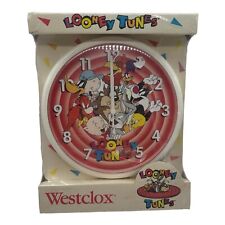 VTG 1994 Looney Tunes Westclox Wall Clock Warner Bros USA 10