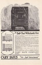 Cary Safe Company Original 1920s Print Ad Advertising Buffalo NY Vintage  picture