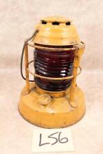 L56 VINTAGE DIETZ OHIO HIGHWAY DEPARTMENT NIGHT WATCH LANTERN RED GLASS AS IS picture