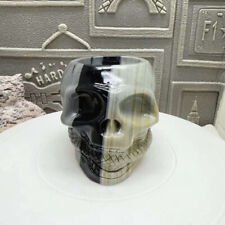 1700g Natural Tai chi stone Quartz Carved Snake Shaped Cup Skull Crystal Gem picture