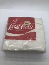 Vintage Coca-Cola beverage napkins 40 new in plastic Carrousel Party Favors  picture
