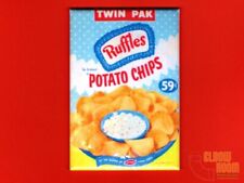 Vintage Ruffles potato chips twin pak package art 2x3