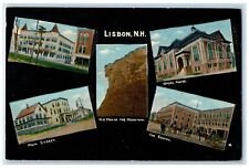 c1910 Main Street Opera House Square Multiview Lisbon New Hampshire NH Postcard picture