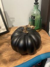 Hobby Lobby Black and Gold Stemmed Pumpkin picture