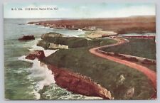 Santa Cruz California, Cliff Drive Scenic View, Vintage Postcard picture