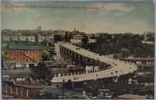 Vintage Postcard Mulberry Street Bridge Harrisburg PA Birds Eye View picture