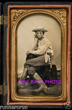 REPRINT OF 1860's PHOTO - COWBOY IN FEMININE POSE - GAY INTEREST - 4