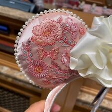Authentic Disney Parks 2022 Embroidered Flowers Minnie Ears Headband disneyland picture