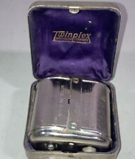 Vintage Twinplex Safety Razor Stropper 1920s Sharpener w Metal Case Works picture