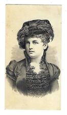 c1880's Trade Card Wilbur J. Sanborn, Corsets, Tilton, N.H. Victorian Lady picture