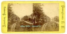 Sharpsburg PA - VIEW OF PENNSYLVANIA RAILROAD - c1880s Stereoview nr Pittsburgh picture