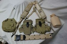 US Military Issue Alice Field Gear Belt Suspenders Ammo Pouches Canteen Medium picture