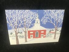 Postcard Art Rockport ME Anne Kilham - Brick Church # 215 - 1988 - Unposted picture