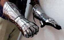 Medieval Steel Gothic Gauntlet Gloves New Antique Armour Functional Gauntlet picture