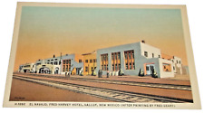 1930's FRED HARVEY SANTA FE ATSF GALLUP NEW MEXICO STATION POST CARD picture