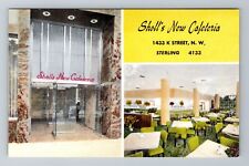 Washington DC, Advertising -Sholl's New Cafeteria, Vintage Postcard picture