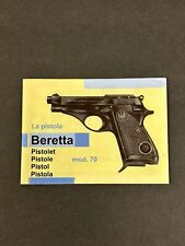 BERETTA MOD. 70 OWNER  MANUAL 30 PAGES ORIGINAL PRINTING. picture