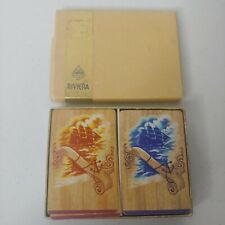 Riviera By Congress Playing Cards Double 2 Decks Nautical Tall Ships No Jokers picture