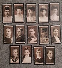 (14) VTG 1908 Wills Cigarettes Cards Danish Royal Family European Royalty Lot picture