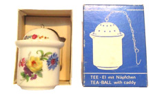 MINT IN BOX Kaiser W Germany Porcelain Tea ball and Tea ball Holder # 57 picture