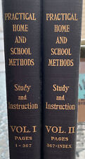 PRACTICAL HOME AND SCHOOL METHODS  VOL. I & II / FULL PG. COLOR PLATES 1917 picture