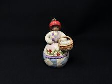NEW Jim Shore Mrs. Snowman with Basket of Snowballs Christmas Tree Ornament  picture