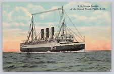 1915 S.S. Prince George Grand Trunk Pacific Line Steamship Washington Postcard picture