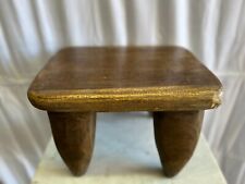 Vintage African Hand Carved Side End Table Small Senufo Stool Rustic 13