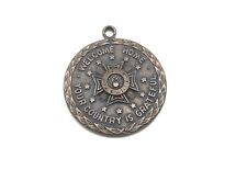 WWII VFW Vetrans of Foreign Wars Welcome Home Medal Charm Key Chain Fob picture
