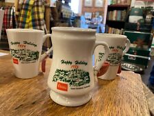 Coors Ceramics 1986 Happy Holidays Mugs Golden Colorado Beer Brewing Collectible picture