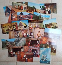 PLYMOUTH, MASSACHUSETTS. 24 EARLY CHROME POSTCARDS. MIXED. picture