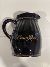 Vintage Crown Royal Whiskey Bag Shaped Pitcher-Cobalt Blue Advertising picture
