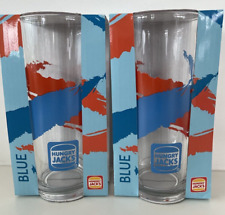 2 x Hungry Jacks Wild Summer BLUE Limited Edition Glass 2023 Brand new picture