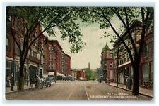 1910 Main Street Business Section Athol Massachusetts MA Antique Postcard picture