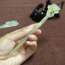 Fine Natural Jade Ethnic Style Jade Hairpin Retro Hairpin Craft Collection picture