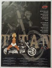 1999 PLAYBOY 45th Anniversary Limited Edition TITAN MOTORCYCLES Magazine Ad picture
