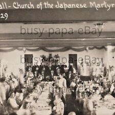 1929 RPPC Japanese Martyrs Church Dining Hall Leavenworth Minnesota Postcard picture