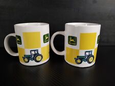  2 John Deere Green Tractor Yellow Coffee Cup Mug Gibson Licensed picture
