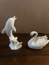 Lenox Porcelain Dolphin Figurine 24K Gold Trim Riding the Waves 4